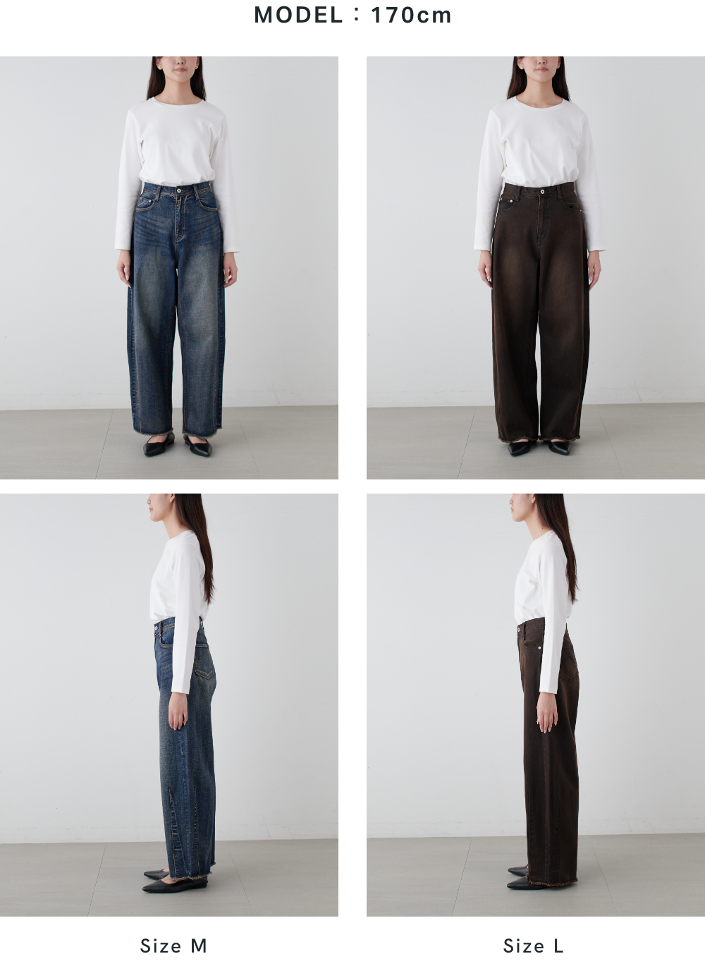 Bulge-Line Denim MODEL：170cm