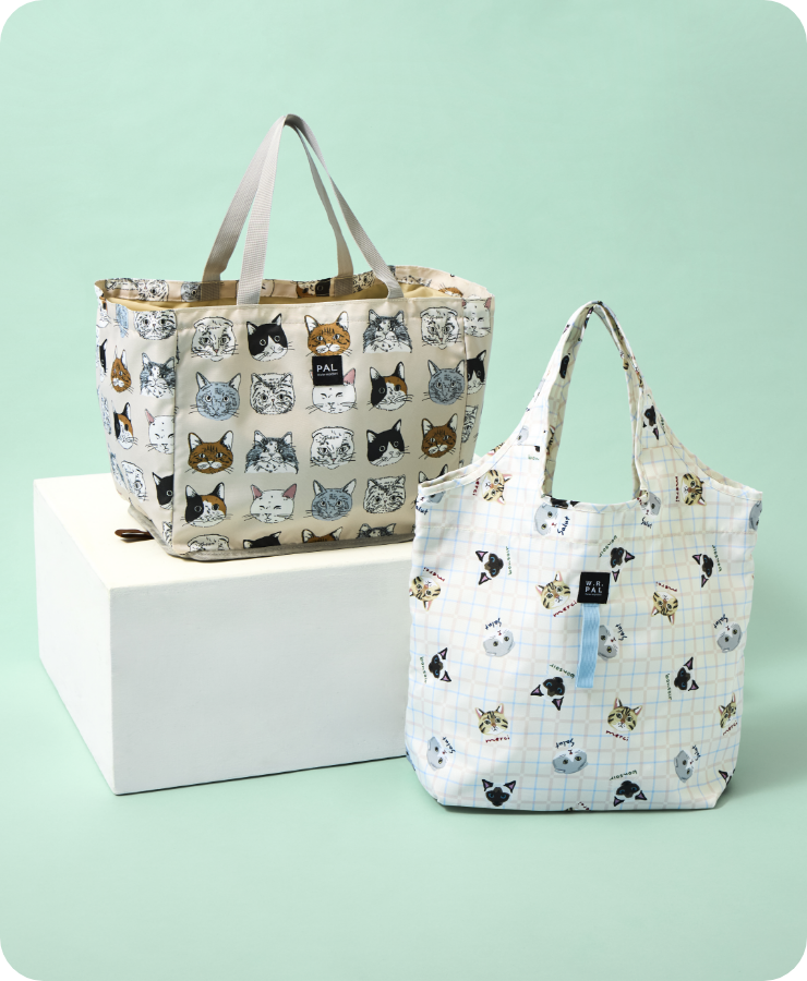 レジかごバック&保冷保温効果ファスナー付きエコバックの写真