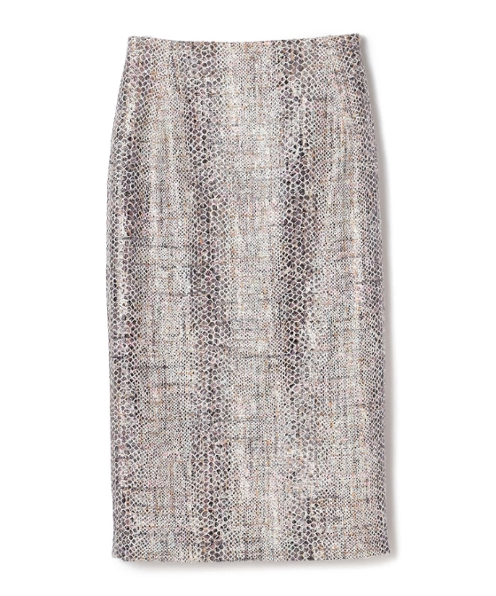 パイソン柄タイトスカートの写真