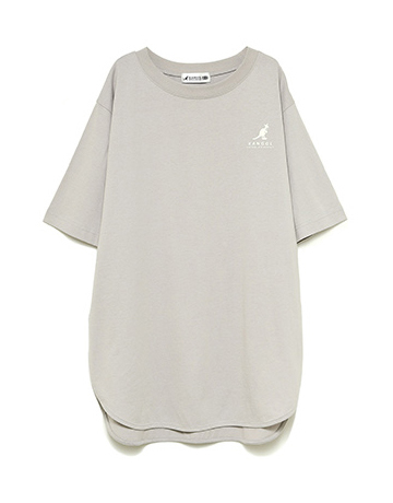 KANGOL EX ワンポイントロゴ裾ラウンドチュニック