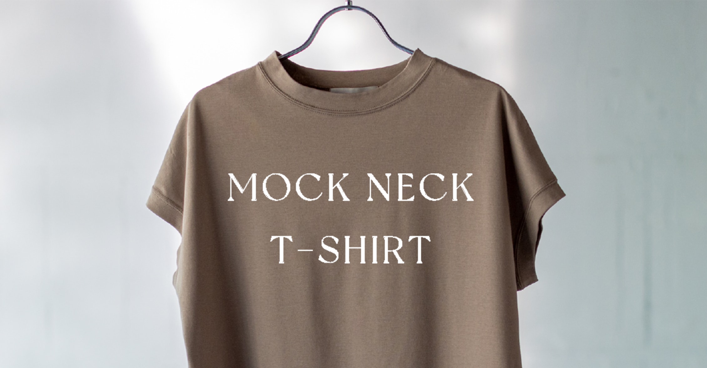 MOCK NECK T-SHIRT - item