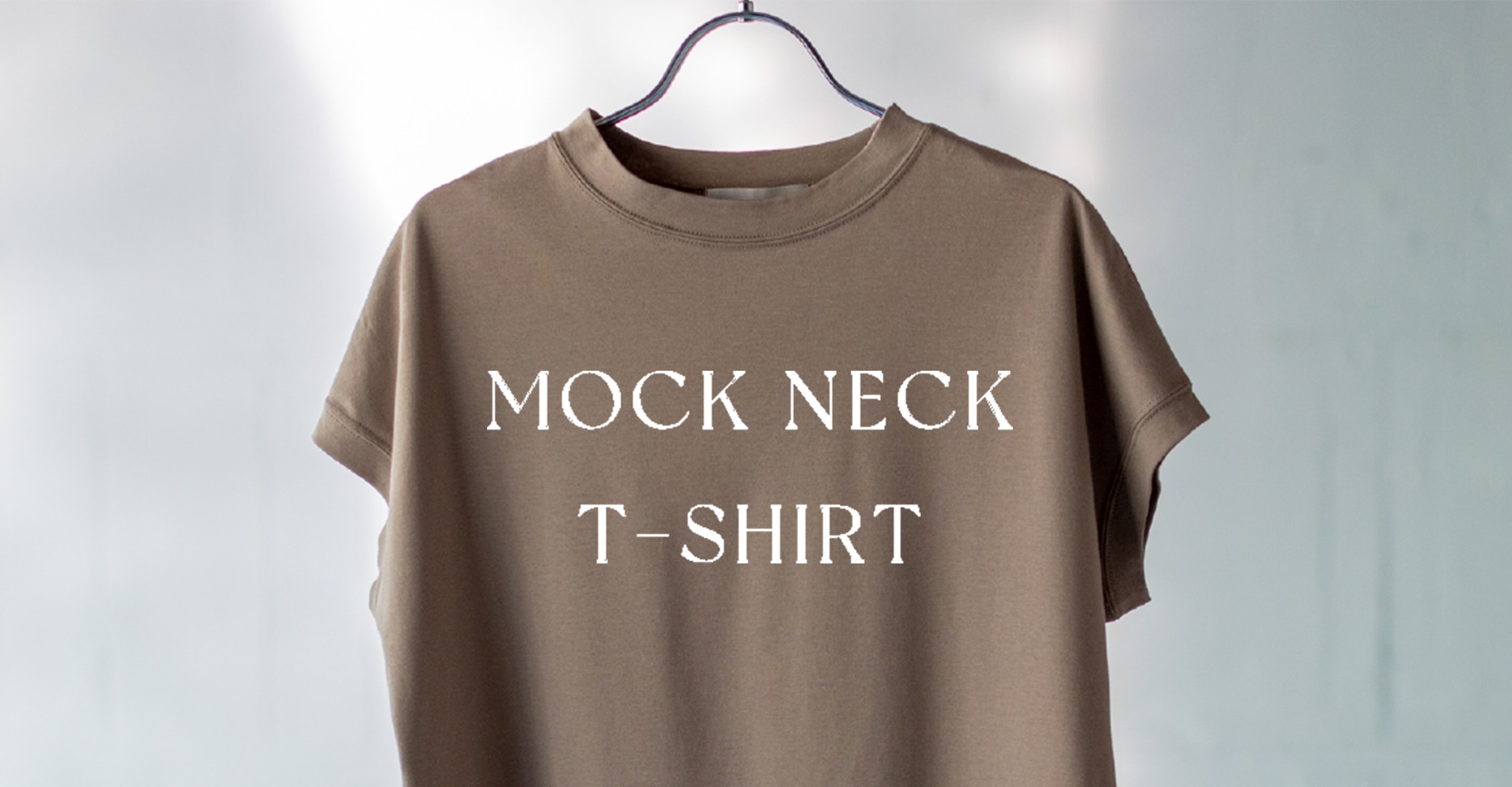 MOCK NECK T-SHIRT - item
