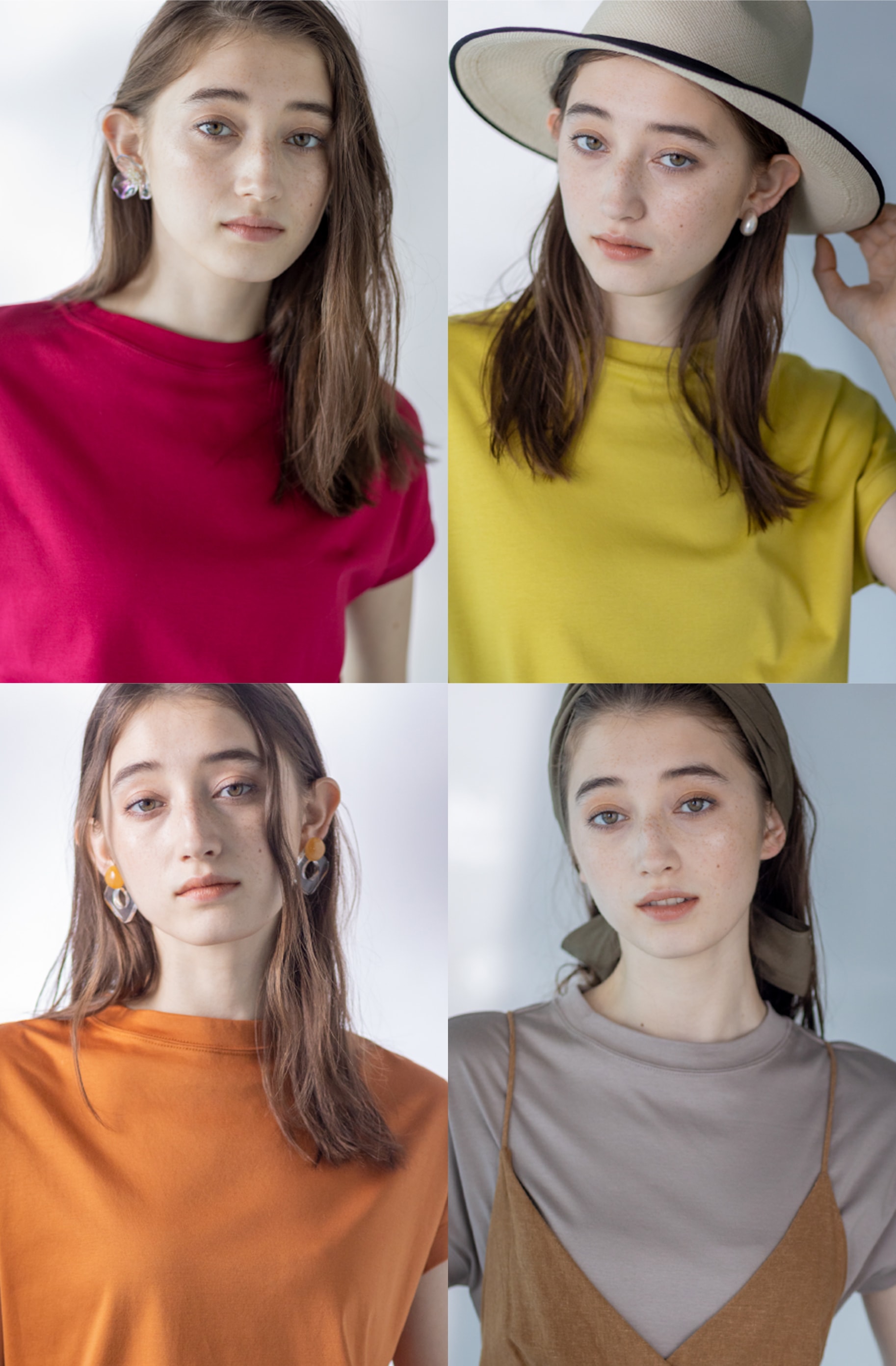 MOCK NECK T-SHIRT - four models