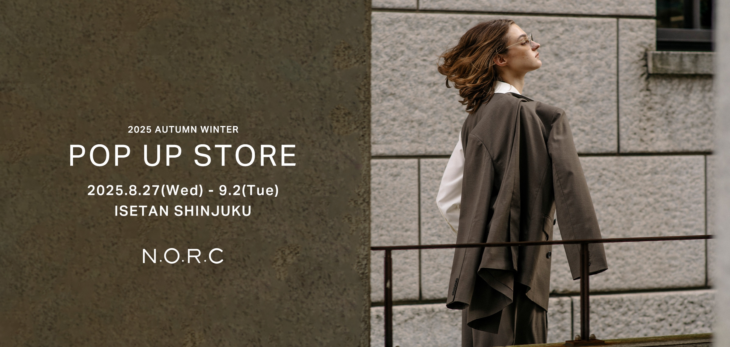 POP UP STORE 2025.8.27(Wed) - 9.2(Tue) ISETAN SHINJUKU