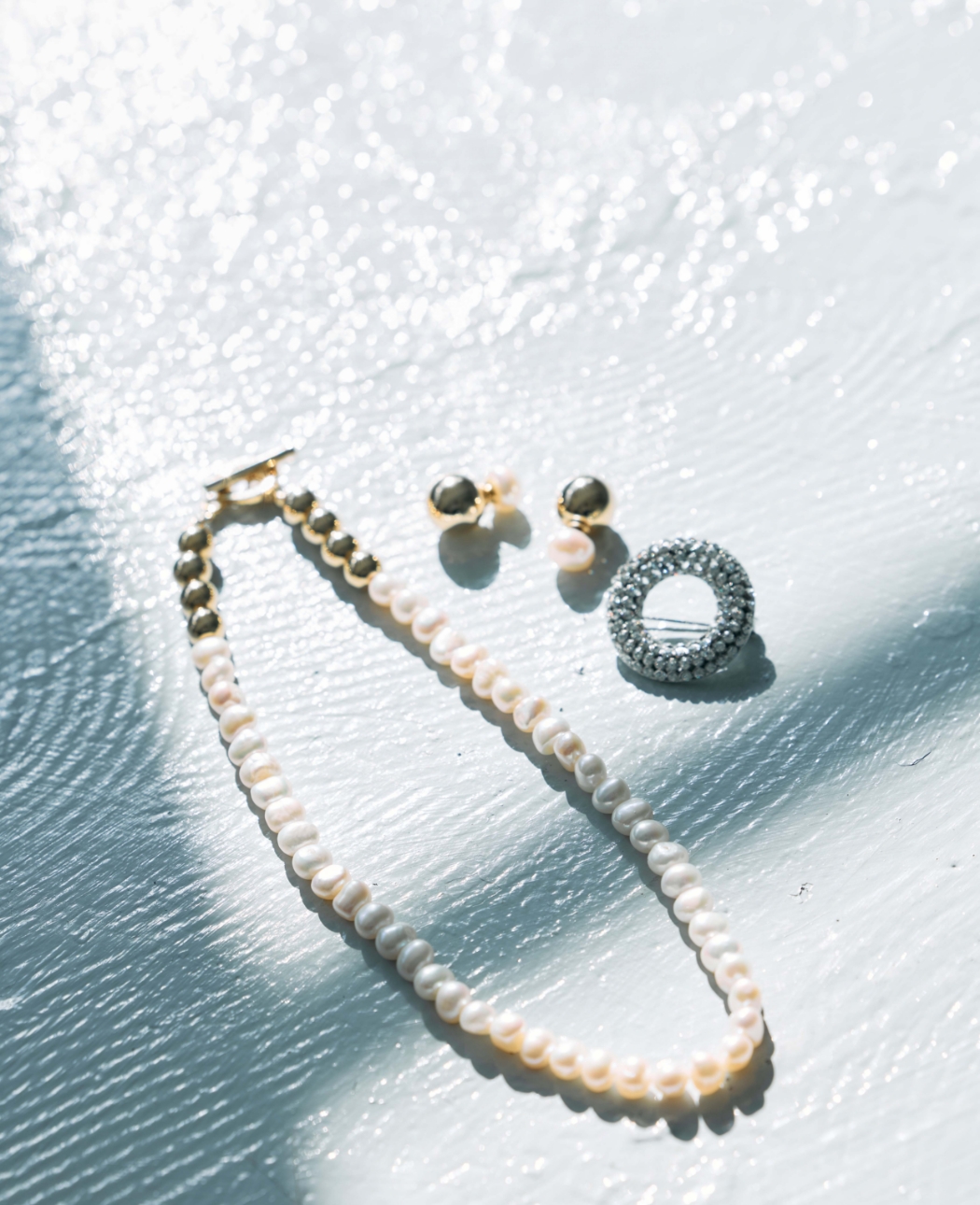 Necklace＆Pierced earrings＆Broach