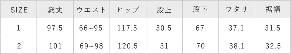 サイズガイドの説明画像