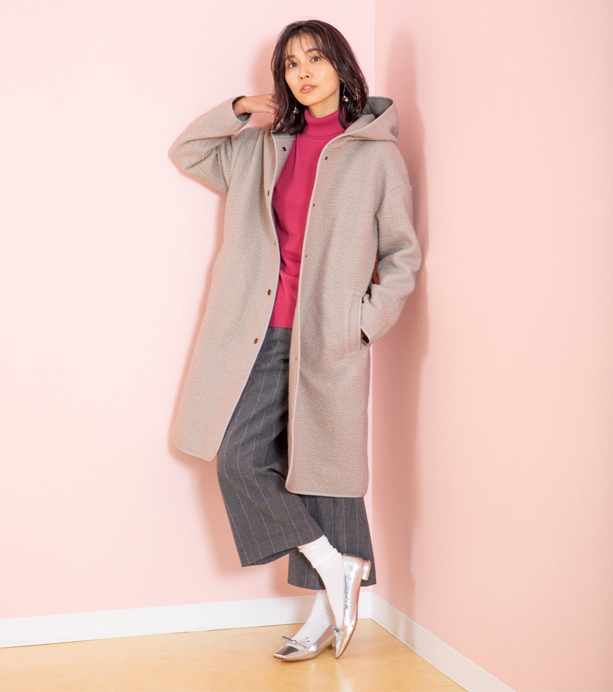 軽くて暖かいスマートなティディベアコート