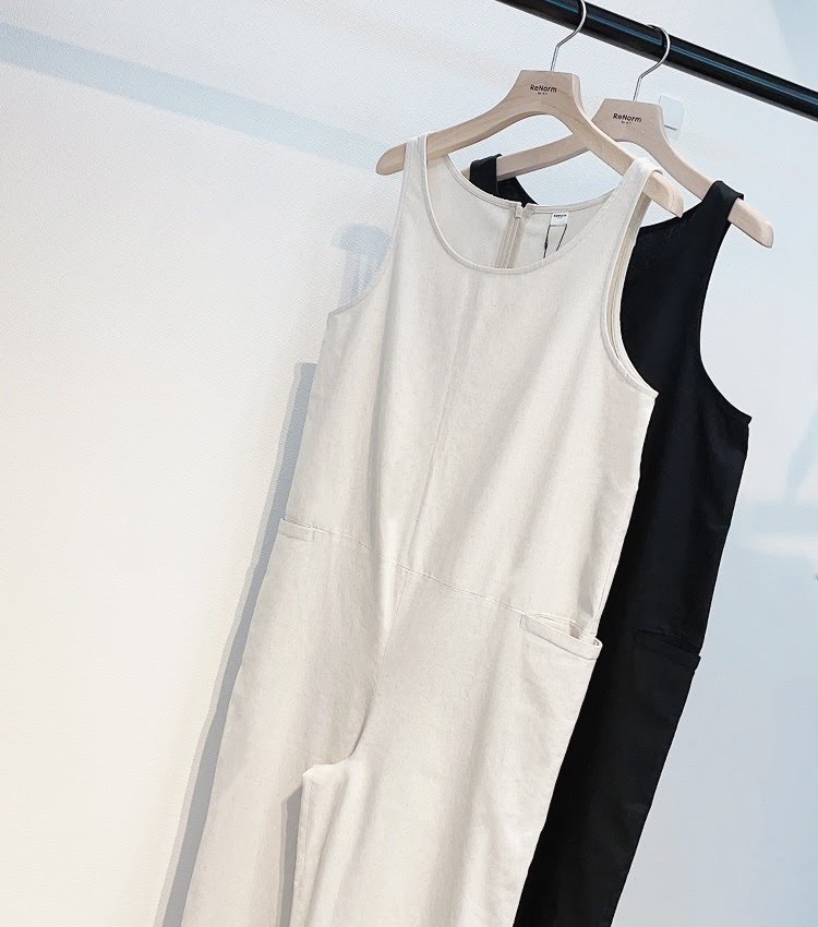 ReNorm by A.T<br>リネン混クルーネックオールインワン<br>￥13,200 tax in