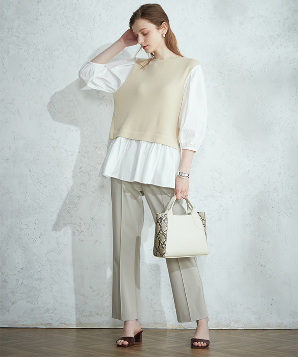 LE SOUK HOLIDAY<br>フェイクレイヤードプルオーバー<br>￥6,490 tax in