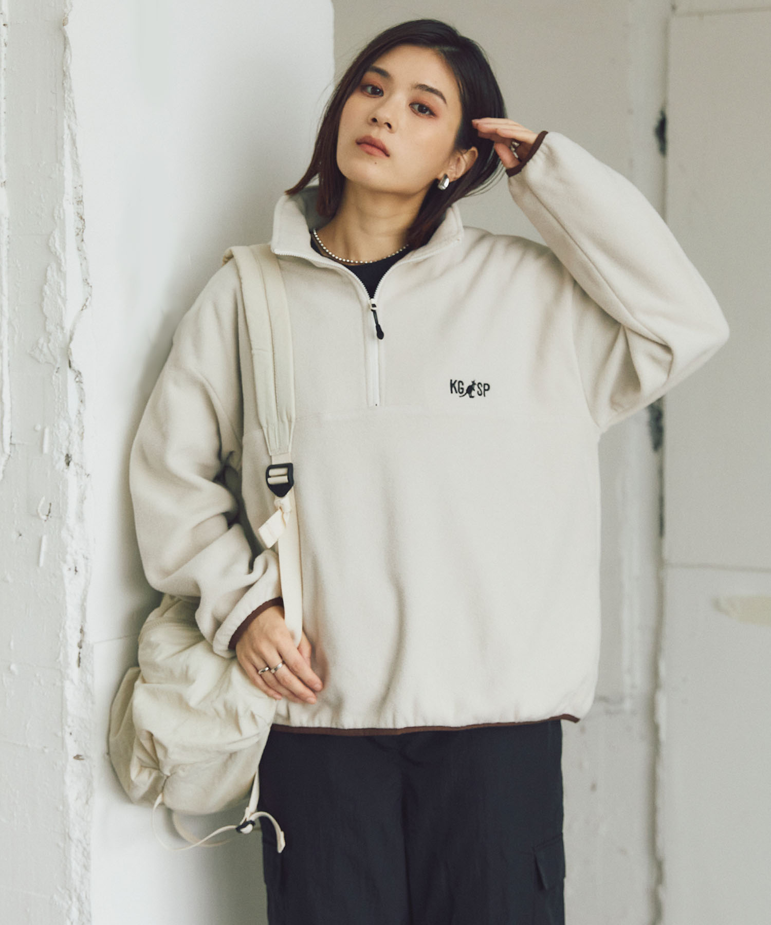 ハーフジップフリースプルオーバー 【KANGOL SPORT/カンゴールスポーツ】 ¥4,950 （税込）