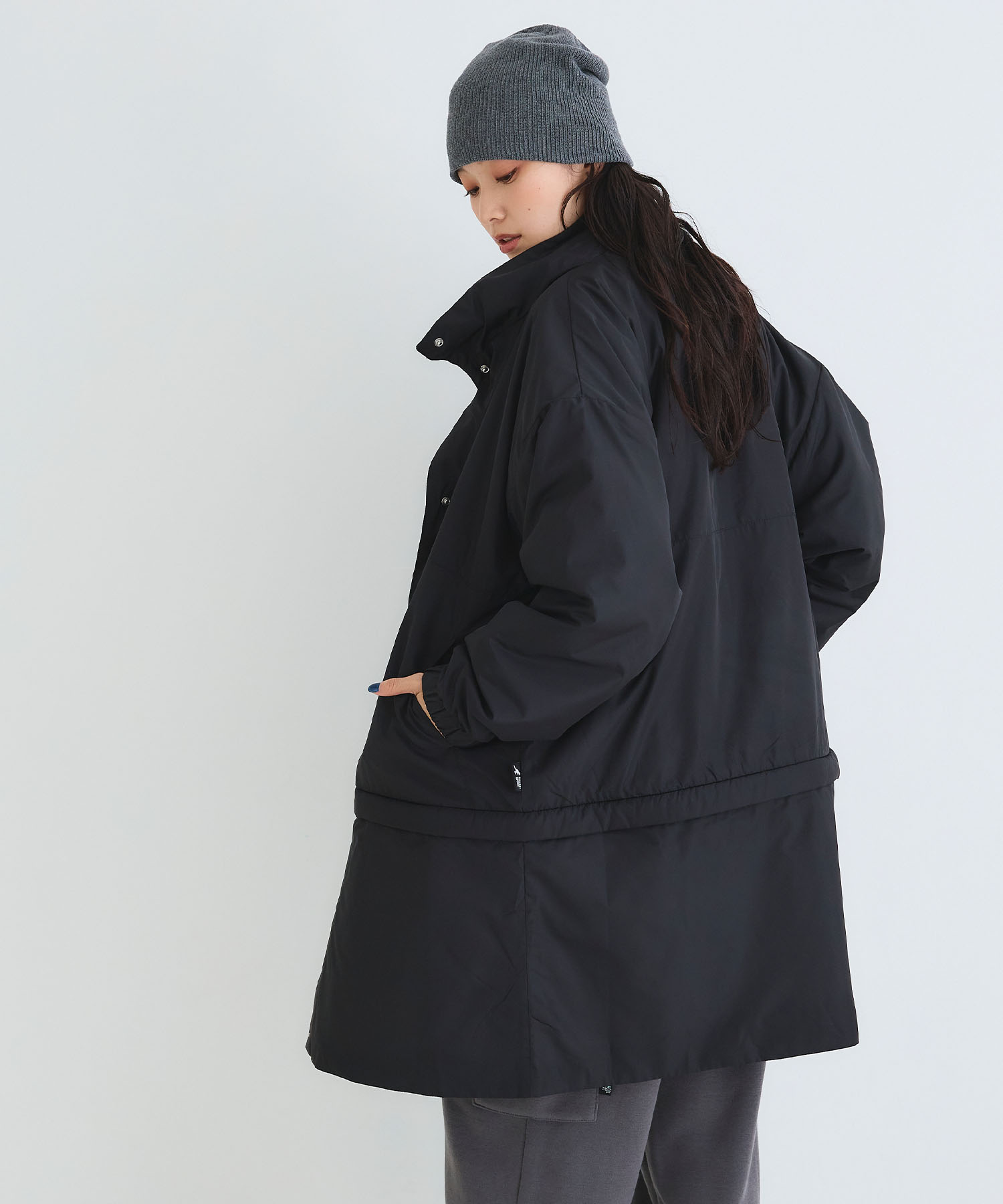 《男女兼用・撥水》中綿裾デッタッチャブルコート 【KANGOL SPORT/カンゴールスポーツ】¥9,790 （税込）