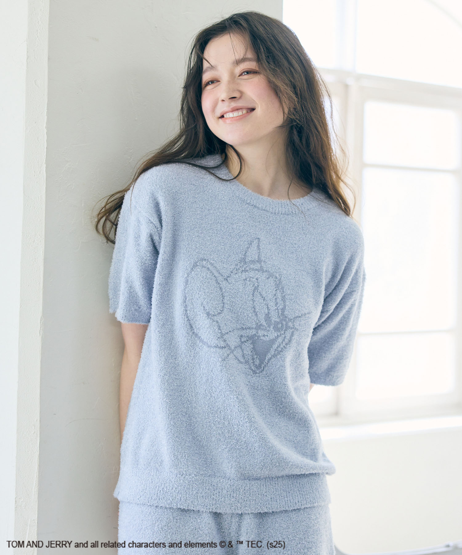 【TOM and JERRY/トムとジェリー】トムジェリもこもこルームウェア半袖トップス（上下別売り）<br>¥4,950 （税込）