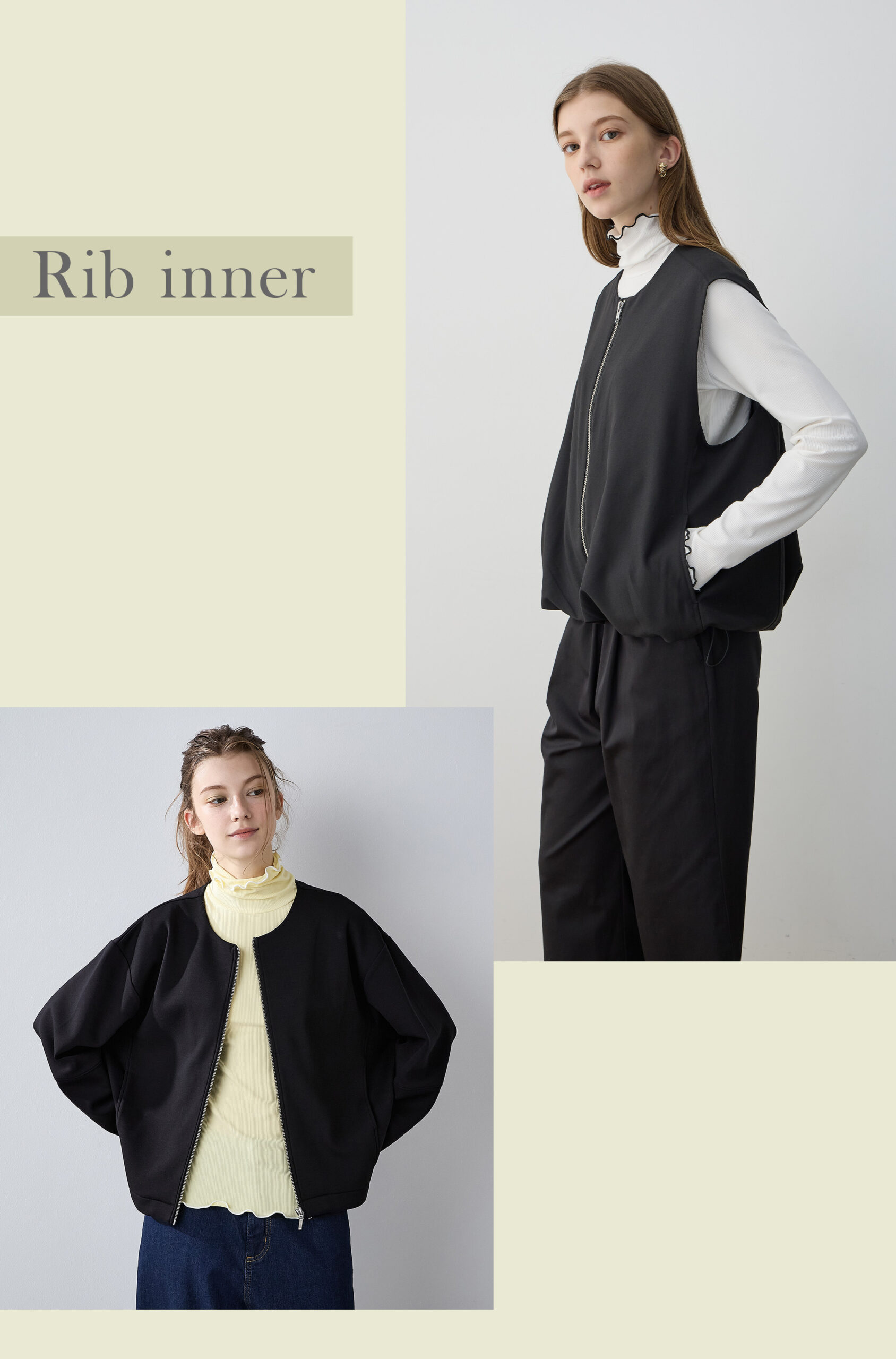 メロータートルネック リブプルオーバー ¥ 3,289 TAX IN