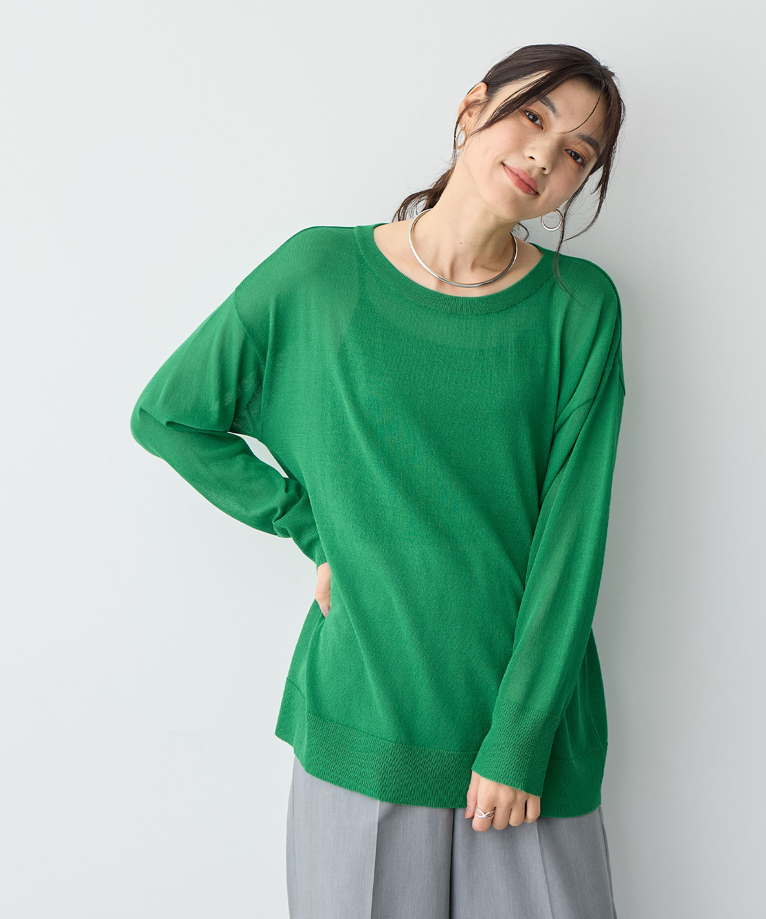 シアーニットプルオーバー<br>¥3,960