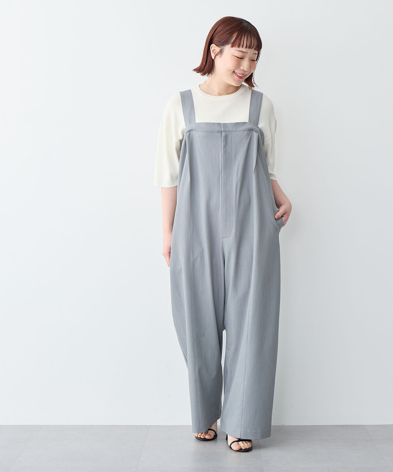 タック入りワイドサロペット<br>¥6,930