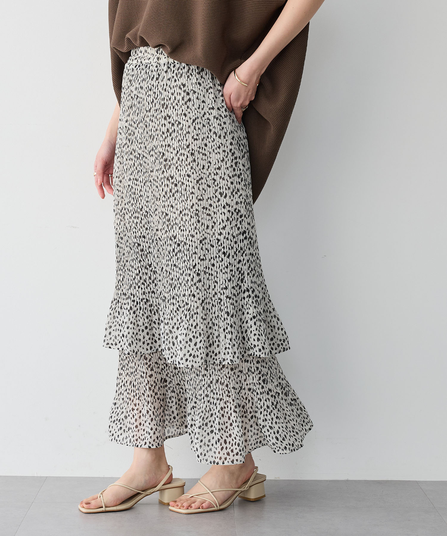 シフォンティアードスカート<br>¥5,500