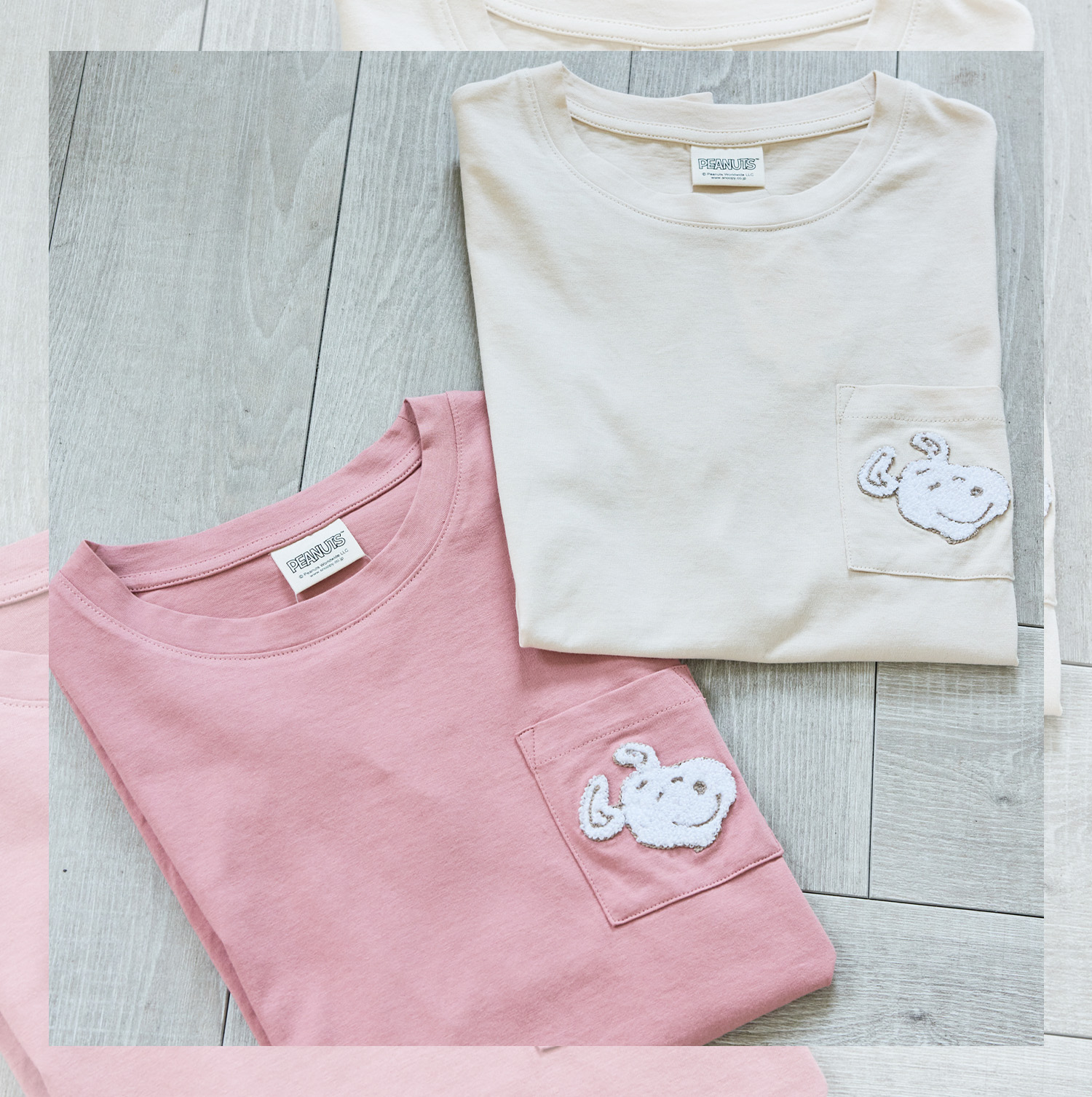胸ポケットサガラ刺繍Tシャツ<br>¥2,189(tax in)