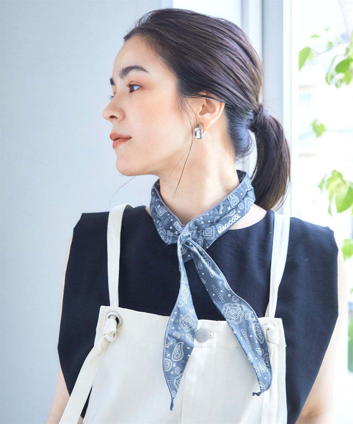 【HATMIKKE / ハットミッケ】冷たさダントツ！MAGI COOL マジクール 冷感スカーフ　¥1,749 （税込）