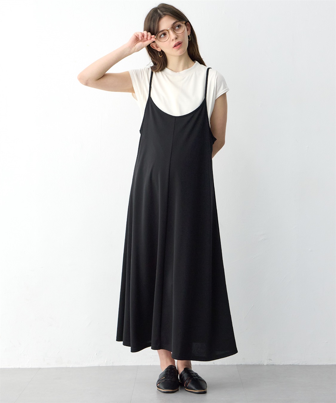 【セット】汗染み防止加工トップス＆接触冷感キャミワンピ ¥4,940 （税込）