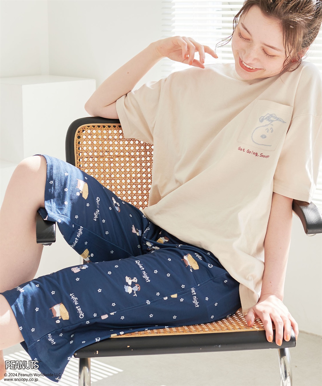 【ピーナッツ/PEANUTS】ひんやり総柄ハーフパンツ《大きいサイズ有》 ¥2,189 （税込）