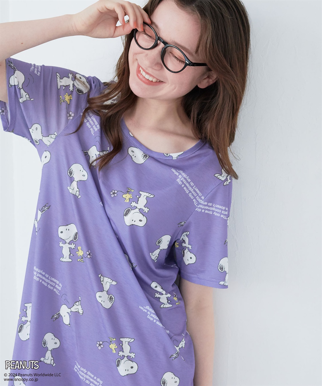 【ピーナッツ/PEANUTS】ひんやりリラクシングワンピース《大きいサイズ有》 ¥2,739 （税込）