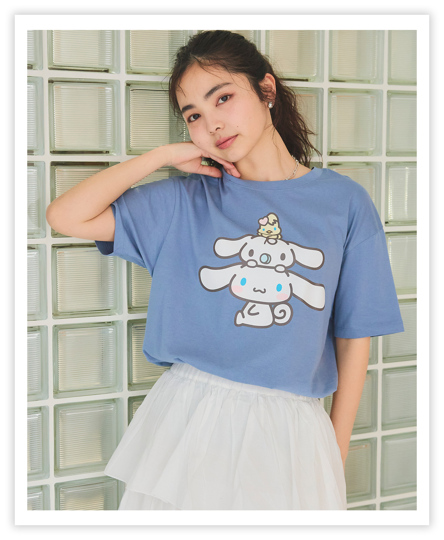シナモロールプリント半袖Tシャツ<br>2,189(tax in)