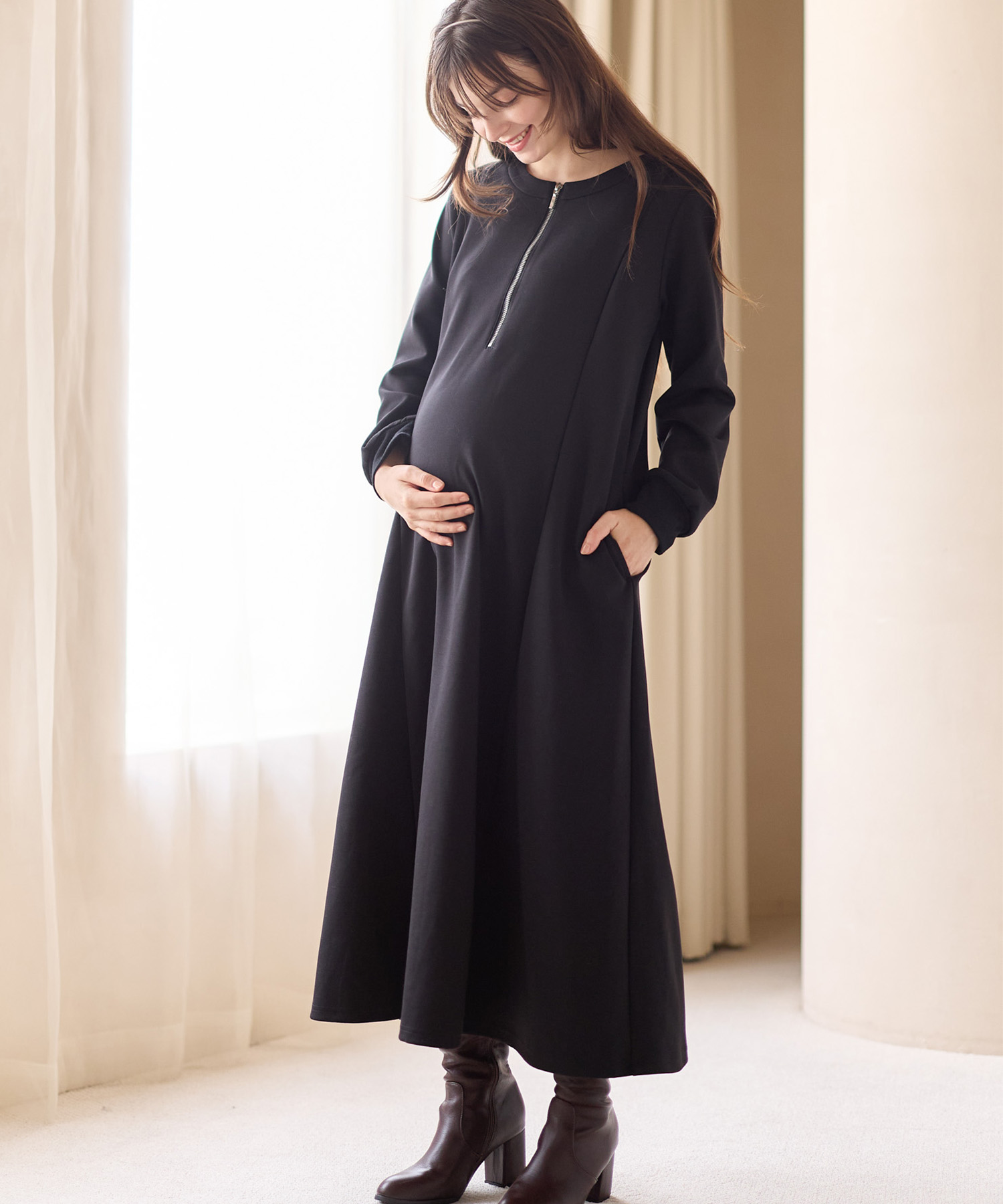 ダンボールフレアワンピース ¥4,390 （税込）