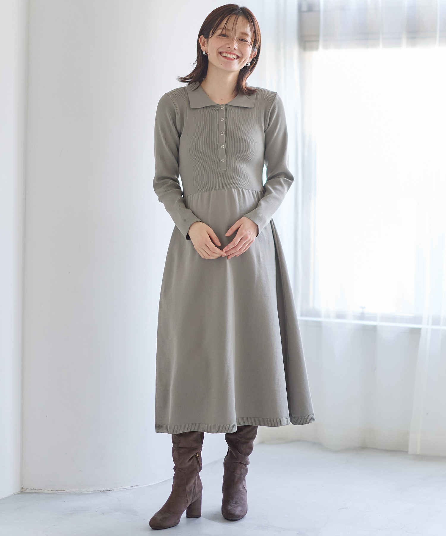 ポロ ニットワンピース　¥4,940 （税込）