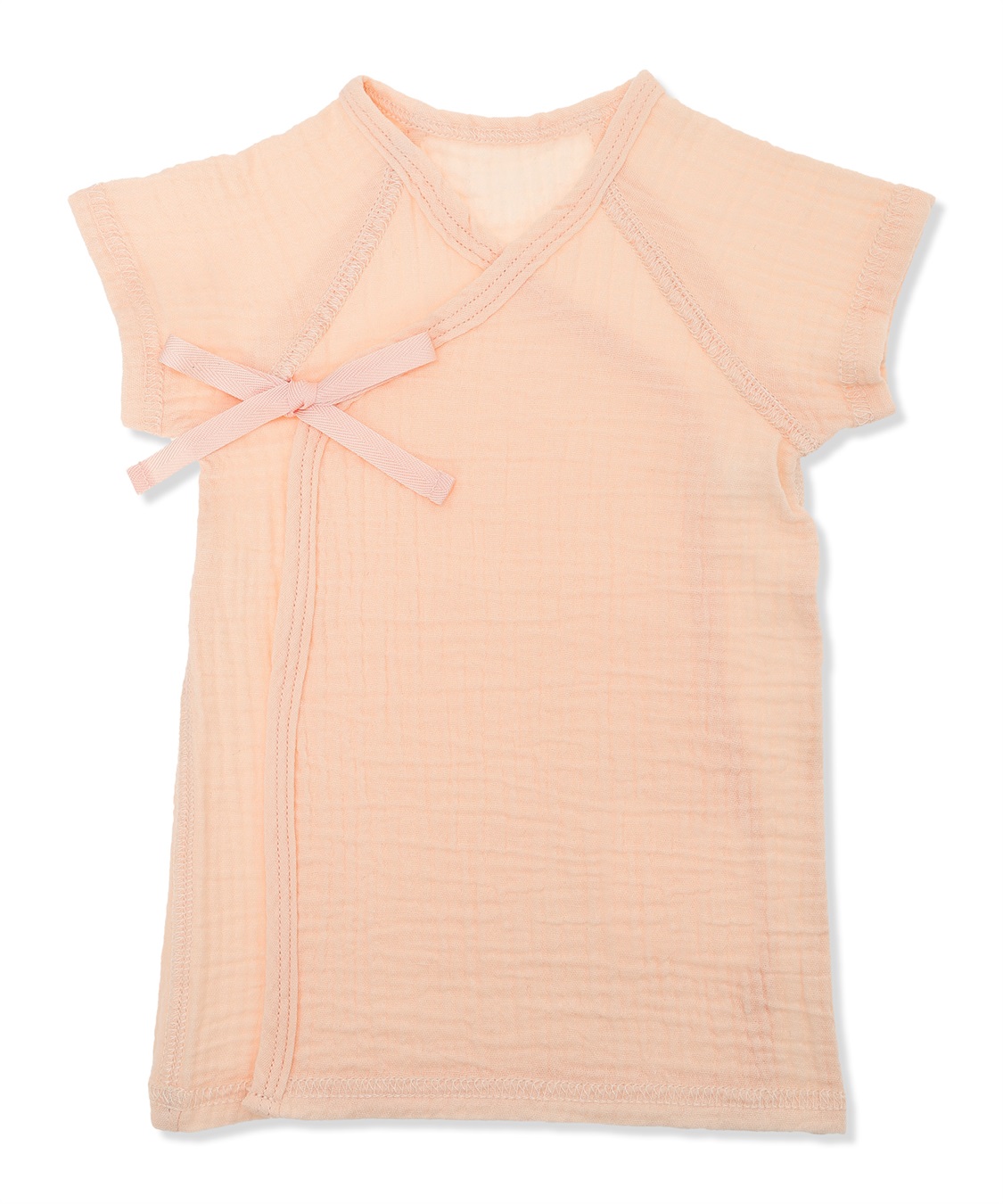 綿100％ Ｗガーゼ 短肌着<br>¥1,750 （税込）