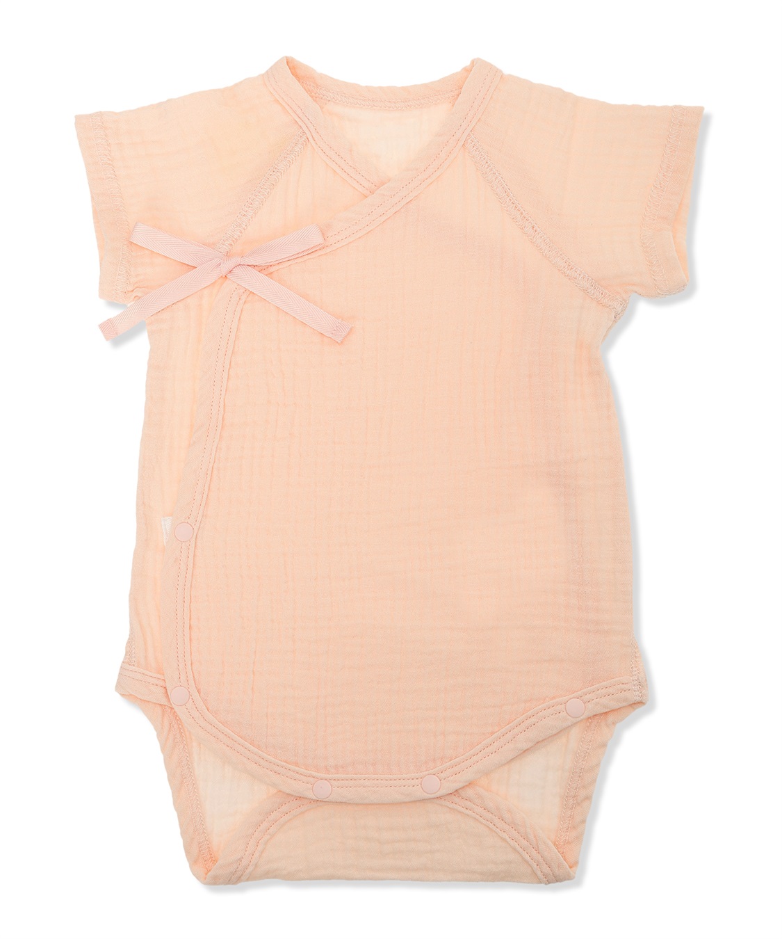 綿100％ Ｗガーゼ ロンパース<br>¥1,750 （税込）