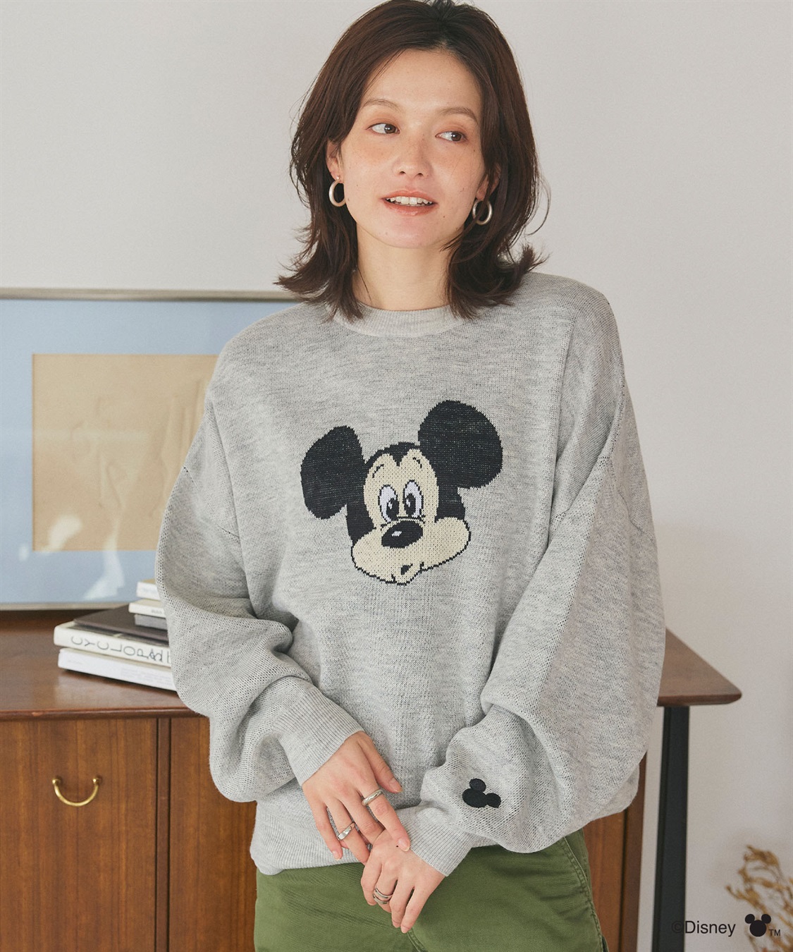 【Disney/ディズニー】Mickey Mouse/ミッキーマウス/ジャガードニットプルオーバー《新色追加》 ￥7,480 （税込）