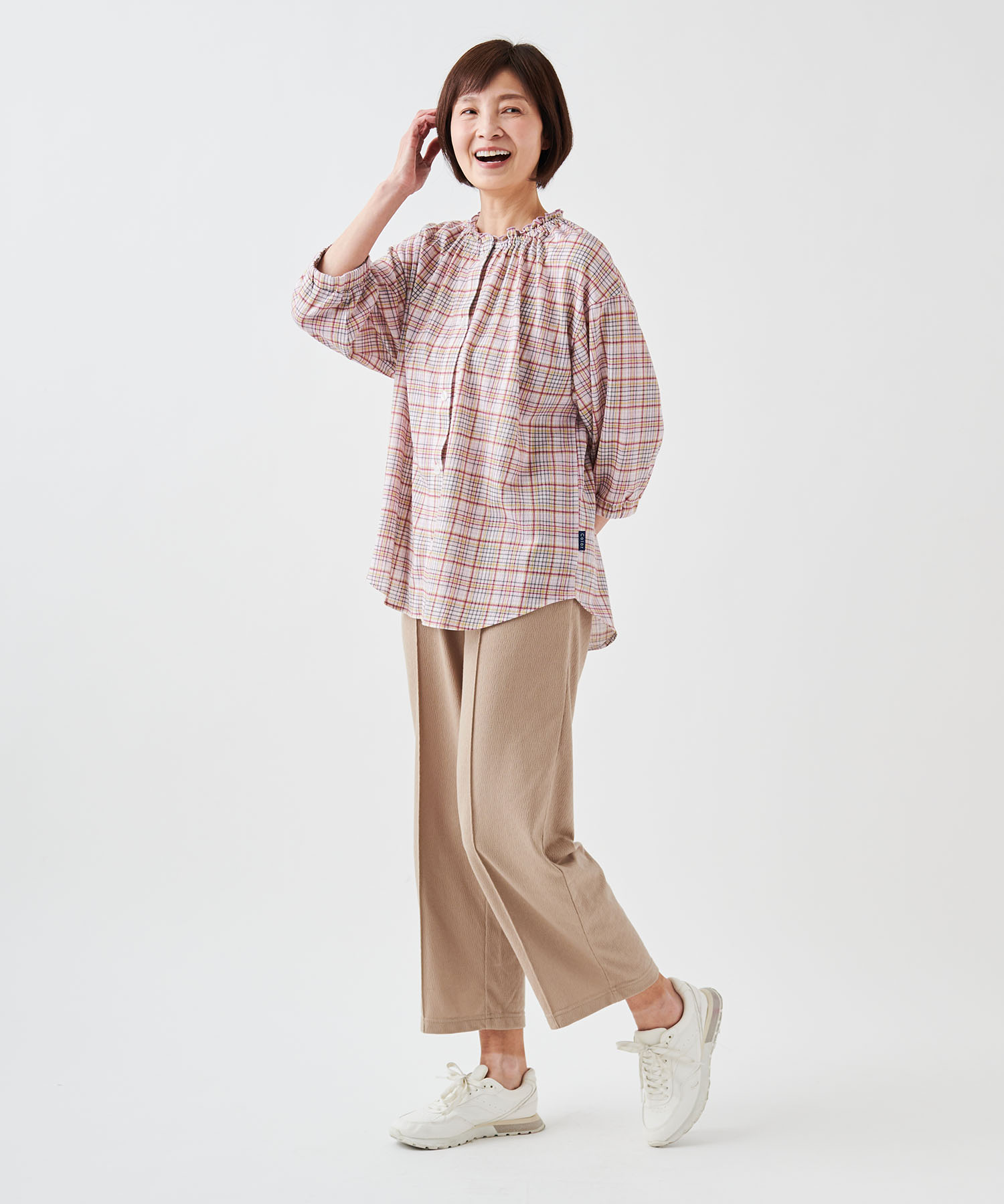 【機能】家庭用乾燥機対応｜なまえタグ｜前タグ｜調整ゴム｜面ファスナー｜ゆったり設計</br></br>ワークパジャマ（レディース）￥4,389</br>［商品詳細はこちら］