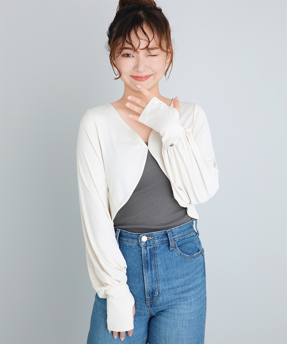 【Yoki】ショート丈ボレロカーディガン ¥3,190［商品詳細はこちら］