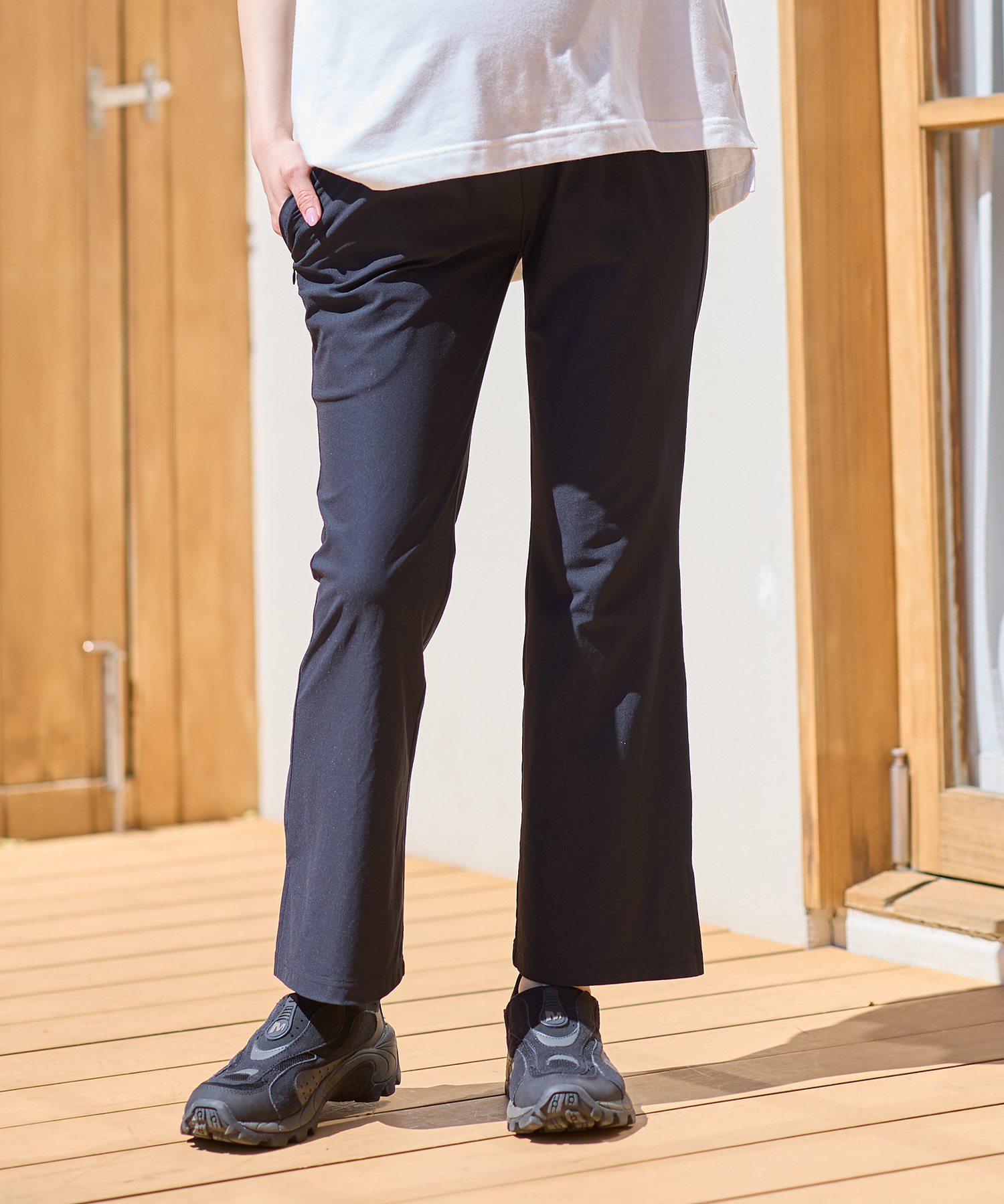 【ラッシュガード フレア パンツ】UVカット99%以上、ストレッチ、吸水速乾