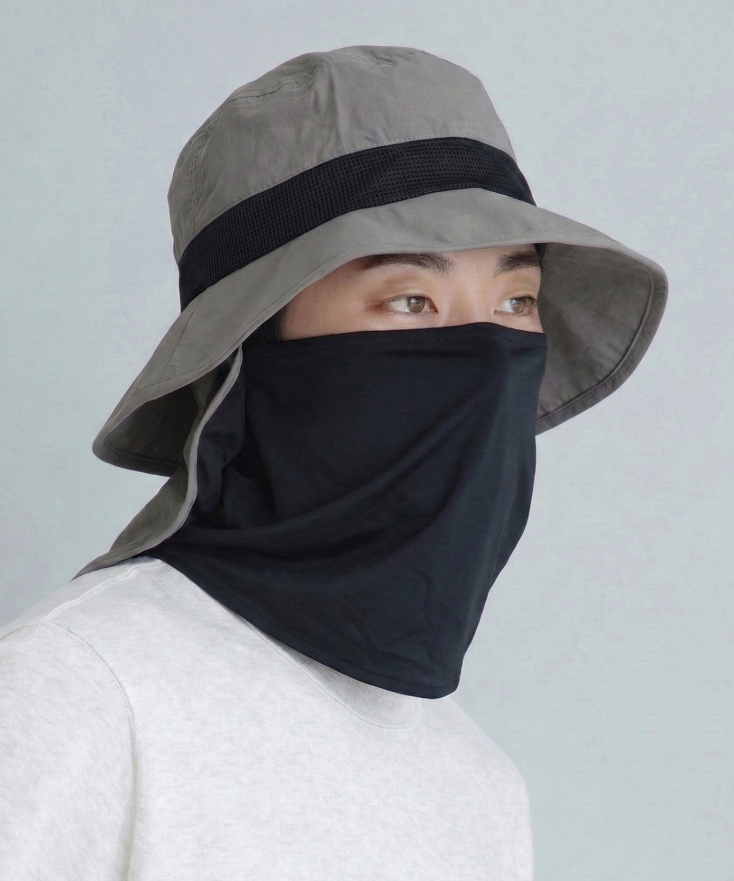 【Yoki】メンズフェイスシェードハット ¥3,850 （税込）
