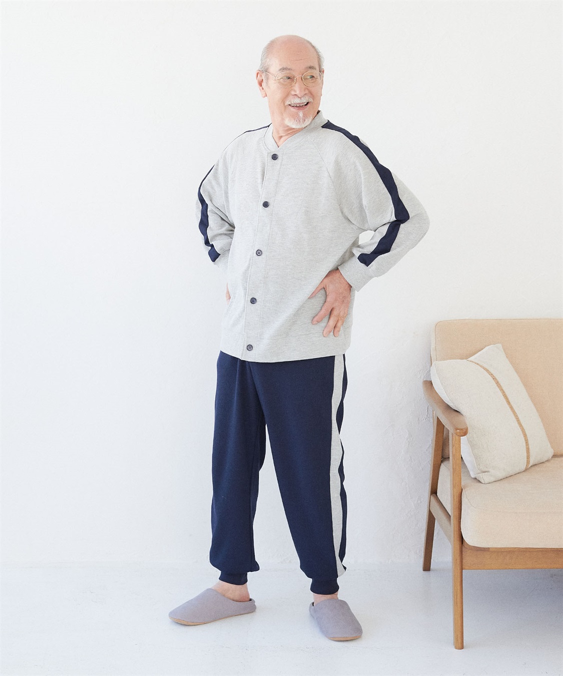 【ココロcolor】 紳士スポーティーパジャマ　¥4,939（税込）