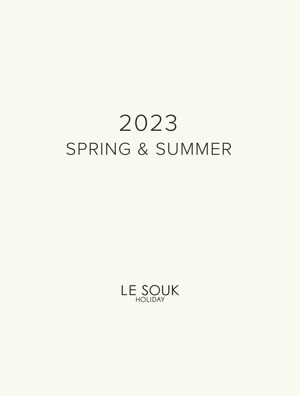 2023 SPRING & SUMMER