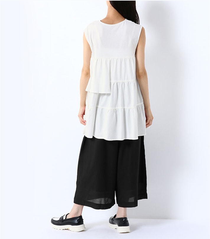 後ティアードブラウス