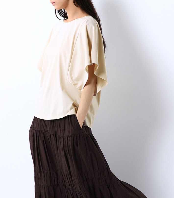 フレアスリーブブラウス