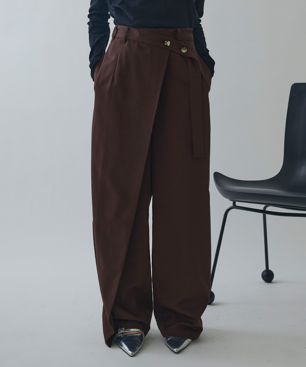 ラップワイドパンツ